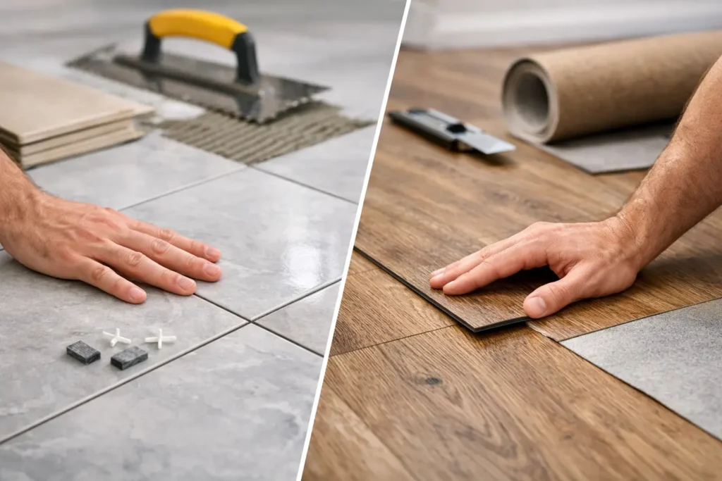 Tile Flooring vs Vinyl Flooring: Mana Sesuai?